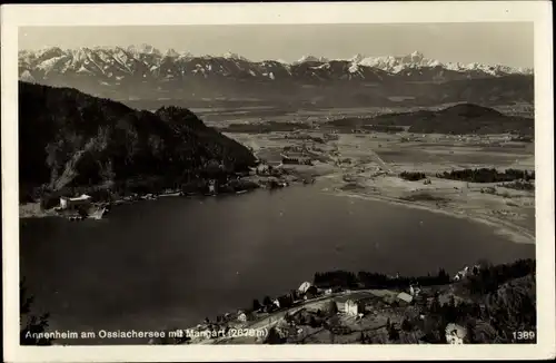 Ak Annenheim am Ossiachersee Kärnten, Gesamtansicht mit Mangart