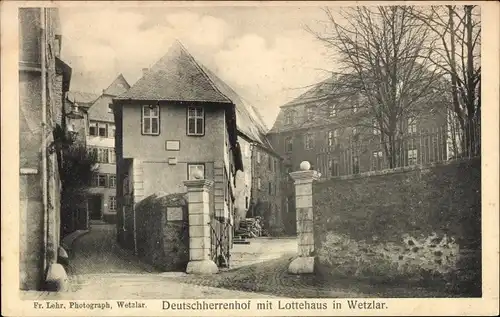 Ak Wetzlar im Lahn Dill Kreis, Deutschherrenhof mit Lottehaus