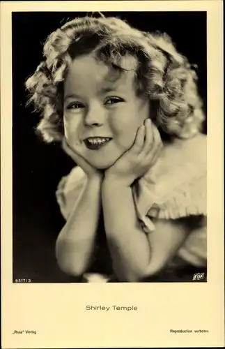 Ak Schauspieler Shirley Temple, Portrait