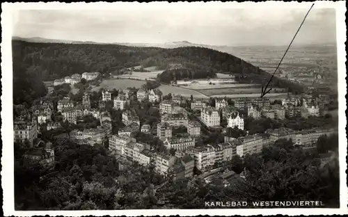 Ak Karlovy Vary Karlsbad Stadt, Westendviertel