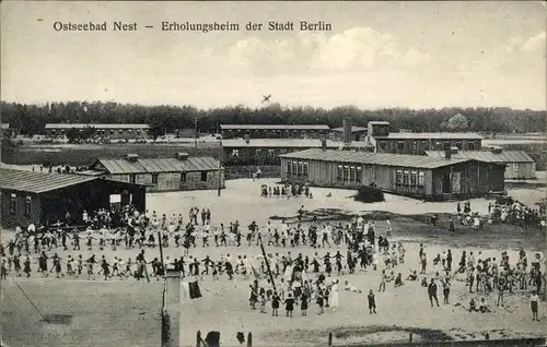 Ak Unieście Nest Pommern, Erholungsheim der Stadt Berlin