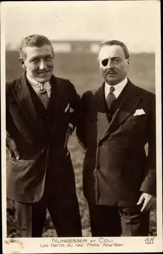Ak Nungesser et Coli, Les Héros du Raid Paris-New York, Piloten