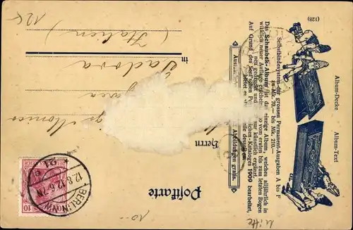 Ak Schaubek Permanent Briefmarkenalbum, Reklame, Franz Plocke