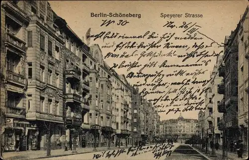 Ak Berlin Schöneberg, Speyerer Straße