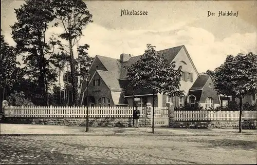 Ak Berlin Zehlendorf Nikolassee, Der Haidehof