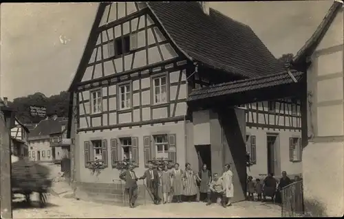 Foto Ak Bad Kissingen Unterfranken Bayern, Wohnhaus, Anwohner