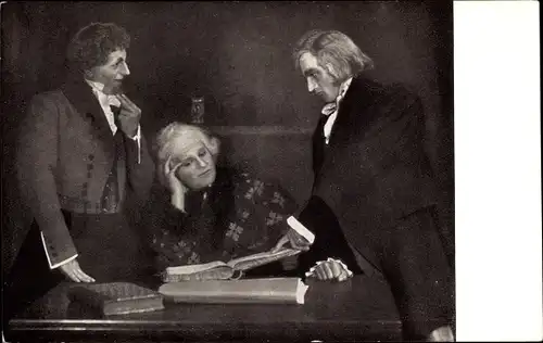 Ak Szenenbild aus Welzel Müllers Idealisten, Musikalische Komödien von Erich Fischer