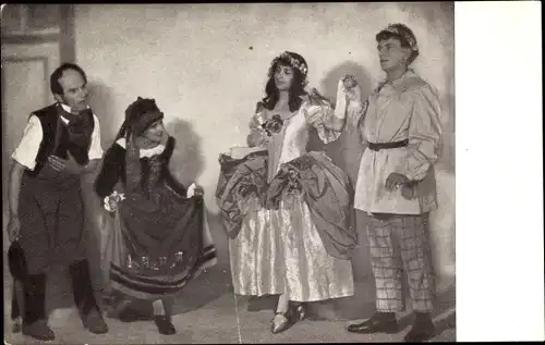 Ak Szenenbild aus Johann F. Reichardts Prinzesschen, Musikalische Komödien von Erich Fischer