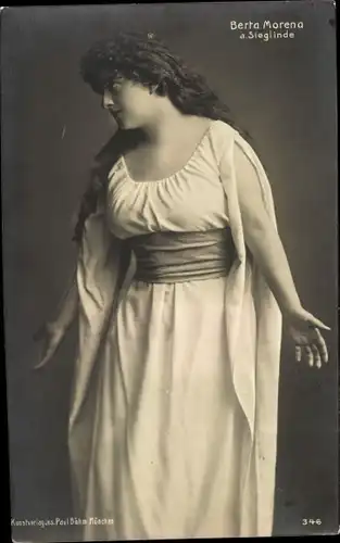 Ak Opernsängerin Berta Morena als Sieglinde