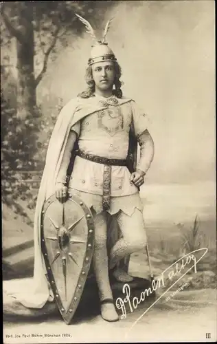 Ak Portrait eines Künstlers, Lohengrin, Unbekannte Persönlichkeit