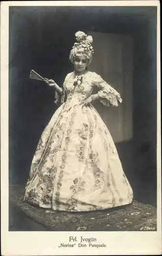 Ak Opernsängerin Frl. Ivogün, Norina Don Pasquale