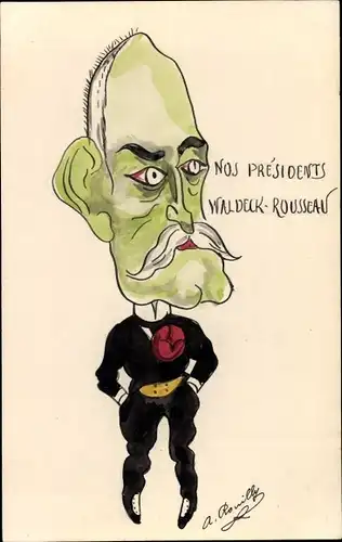 Künstler Ak Nos Presidents Waldeck-Rousseau, Karikatur