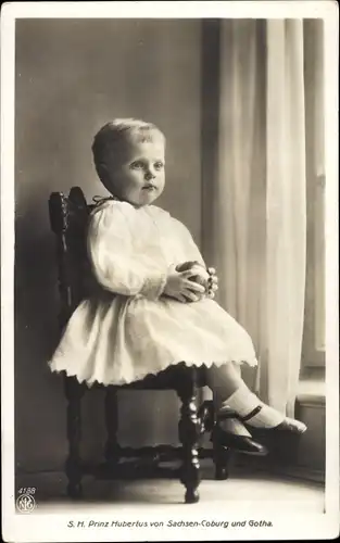 Ak Prinz Hubertus von Sachsen-Coburg und Gotha