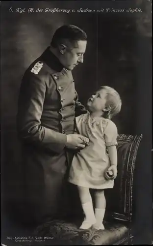 Ak Großherzog Wilhelm Ernst von Sachsen Weimar Eisenach, Prinzessin Sophie