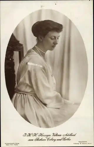 A Herzogin Victoria Adelheid von Sachsen-Coburg-Gotha