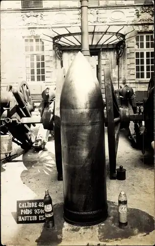 Foto Ak Französische Munition, Geschütze, 1. WK