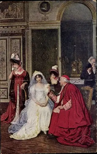 Künstler Ak Brunecy, Die Braut