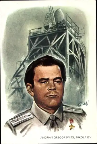 Künstler Ak Andrijan Grigorjewitsch Nikolajew, Sowjetischer Kosmonaut