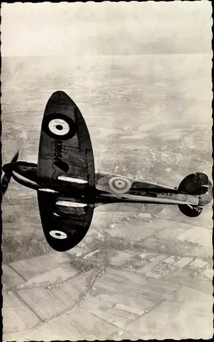 Ak Royal Air Force, Vickers Supermarine Spitfire, Britisches Kampfflugzeug