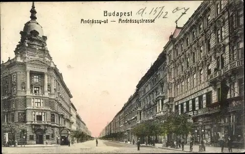 Ak Budapest Ungarn, Andrassystraße