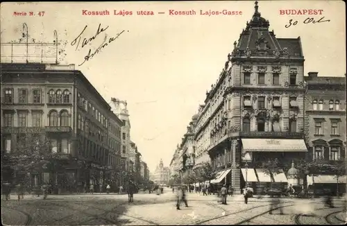 Ak Budapest Ungarn, Kossuth Lajos Gasse
