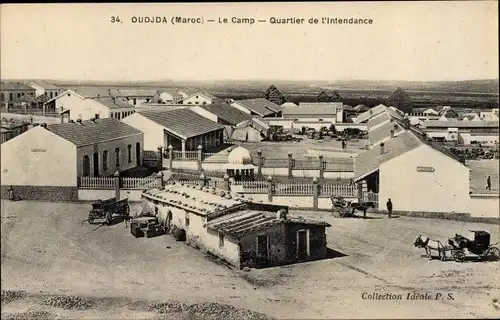 Ak Oudjda Oujda Marokko, Le Camp, Quartier de l'Intendance