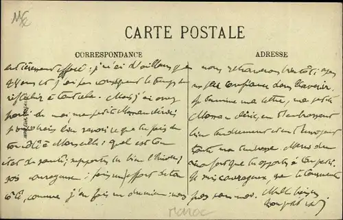 Ak Oudjda Oujda Marokko, Le Camp, Quartier de l'Intendance