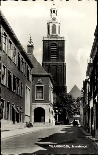 Ak Vlaardingen Südholland, Schoolstraat