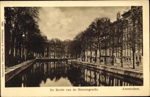 Ak Amsterdam Nordholland Niederlande, De Bocht van de Heerengracht