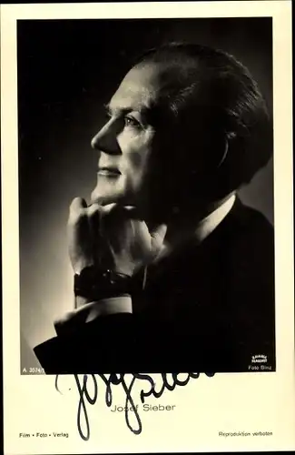 Ak Schauspieler Josef Sieber, Portrait, Film Foto Verlag A 3574/1