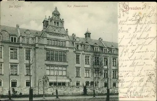 Ak Dresden Altstadt, Kgl. Frauenklinik