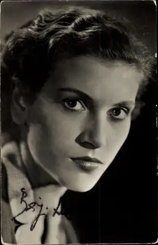 Ak Schauspielerin Brigitte Krause, Portrait, Defa Film, Der Rat der Götter