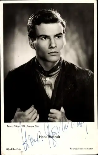 Ak Schauspieler Horst Buchholz, Portrait, Autogramm