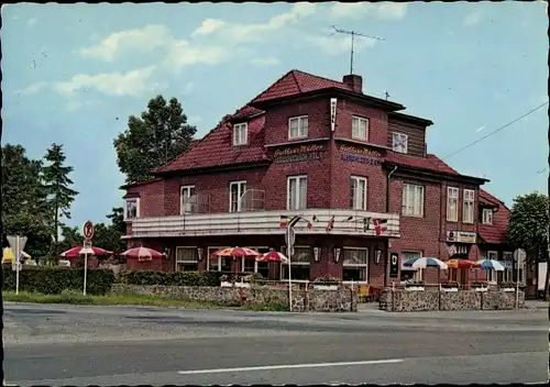 Ak Breitenhees Wrestedt Niedersachsen, Autoraststätte, Esso Station, Außenansicht