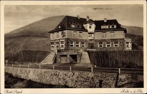 Ak Rech a.d. Ahr, Hotel Appel, Weingroßhandlung, Außenansicht