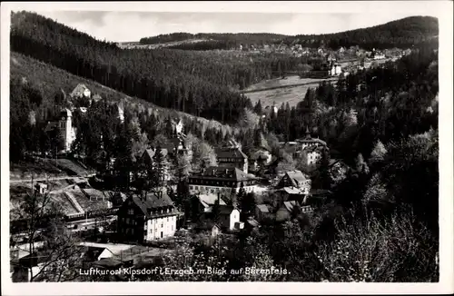Ak Kipsdorf Altenberg im Erzgebirge, Panorama mit Blick auf Bärenfels