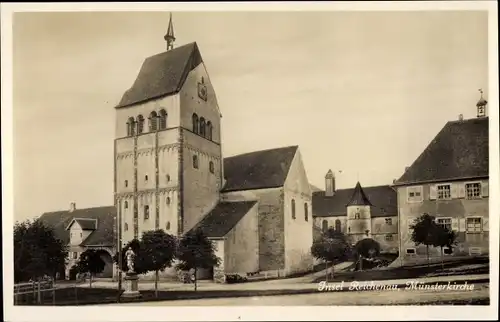 Ak Insel Reichenau am Bodensee, Münsterkirche, Außenansicht