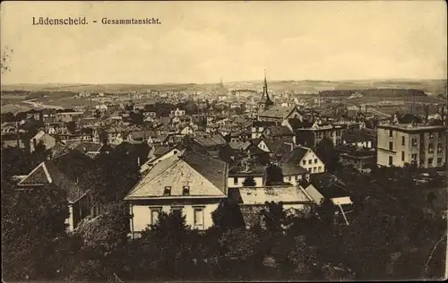 Ak Lüdenscheid im Märkischen Kreis, Panorama, Kirchturm