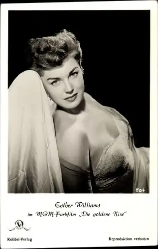 Ak Schauspielerin Esther Williams, Portrait, Film Die goldene Nixe