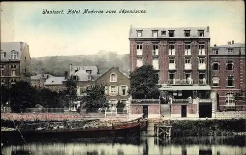 Ak Waulsort Hastière Wallonien Namur, Hotel Moderne