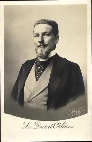 Ak Le Duc d'Orleans, Französischer Adel