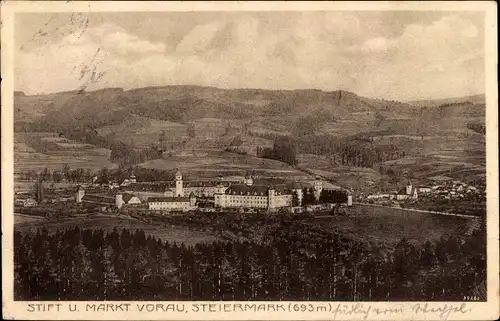 Ak Vorau Steiermark, Stift und Markt