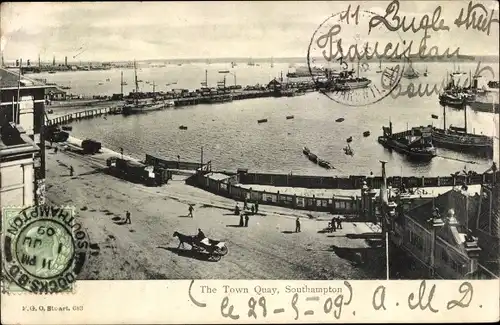 Ak Southampton Hampshire England, The Town Quay