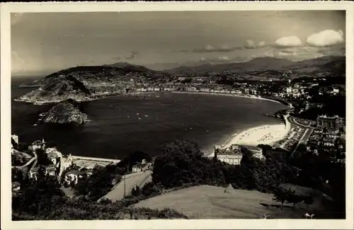 Ak Donostia San Sebastian Baskenland, Vista desde el Monte Igueldo