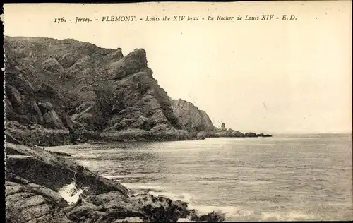 Ak Plemont Kanalinsel Jersey, Le Rocher de Louis XIV