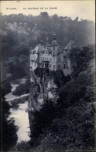 Ak Walzin Dinant Wallonien Namur, Le Château et la Lesse