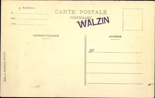 Ak Walzin Dinant Wallonien Namur, Le Château et la Lesse