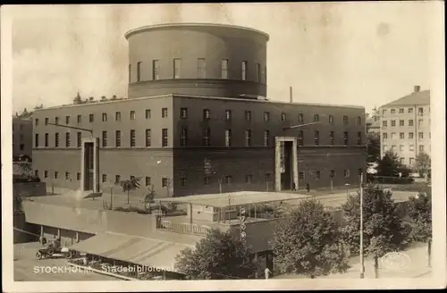 Ak Stockholm Schweden, Stadsbiblioteket