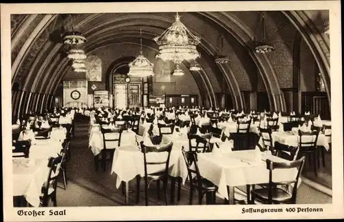 Ak Wien 1, Blick in den Rathauskeller, großer Saal