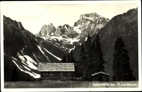 Ak Sankt Lorenzen im Lesachtal Kärnten, Lackenalm